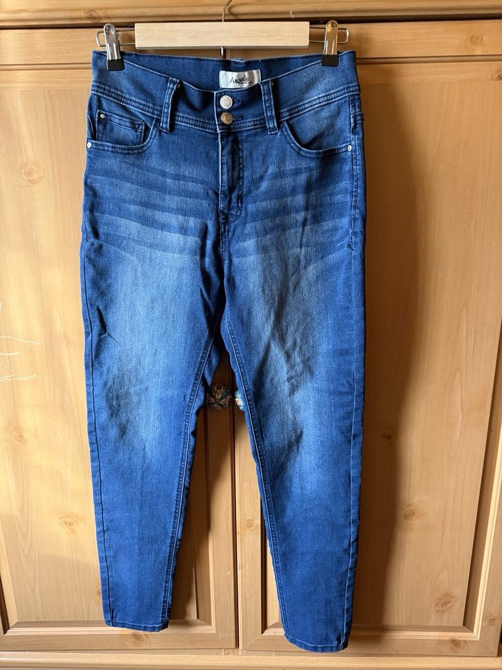 Angel’s Forever Young Jeans women’s size 6 blue Denim convertible Stretch